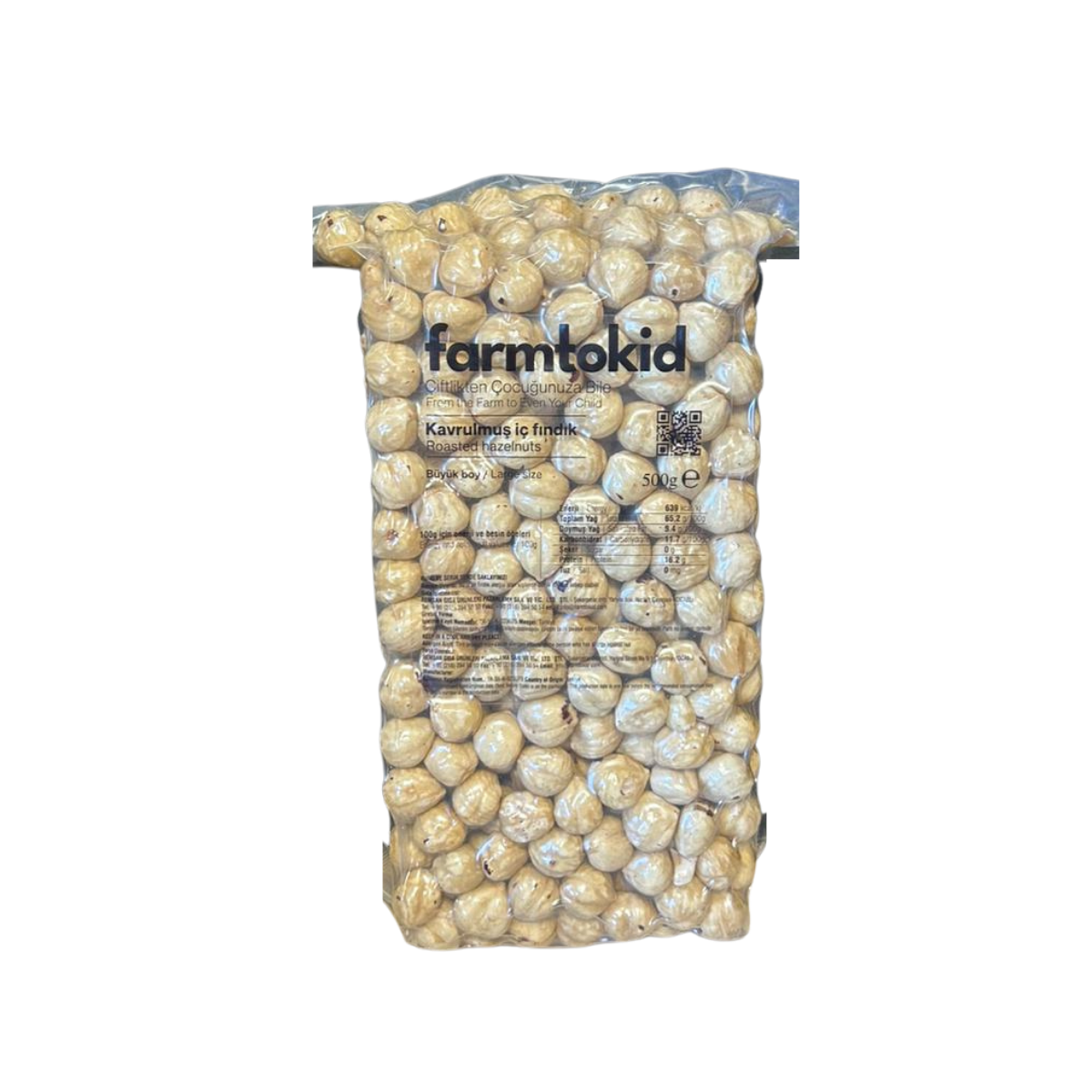 Kavrulmuş Fındık 500 gr Büyük Boy