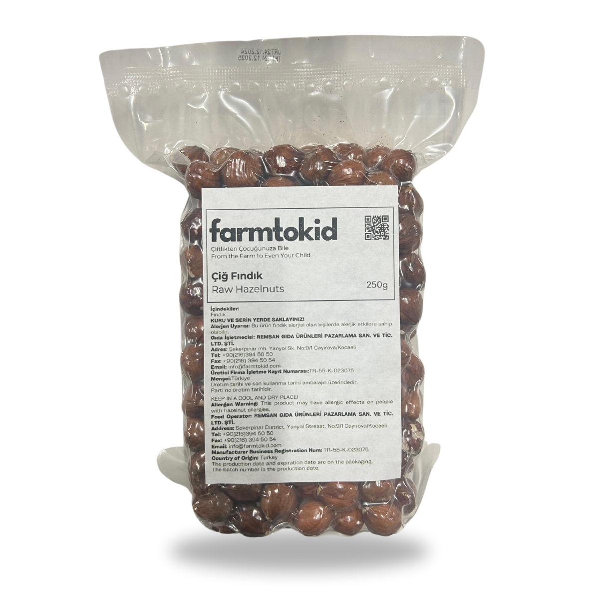 Çiğ Fındık 250gr