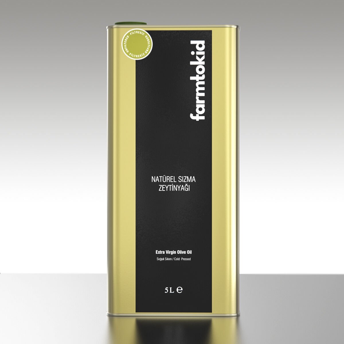 Filtresiz Soğuk Sıkım Natürel Sızma Zeytin Yağı Gömeç-5 Lt