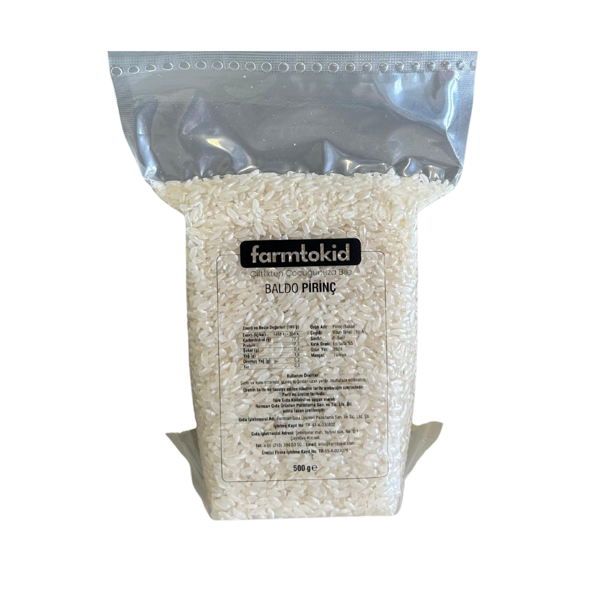 Farmtokid Osmancık Pirinç 500 Gr