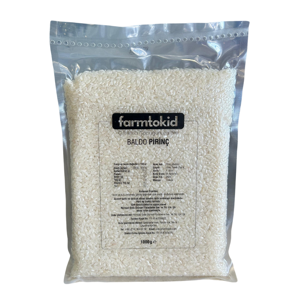 Farmtokid Osmancık Pirinç 1 Kg