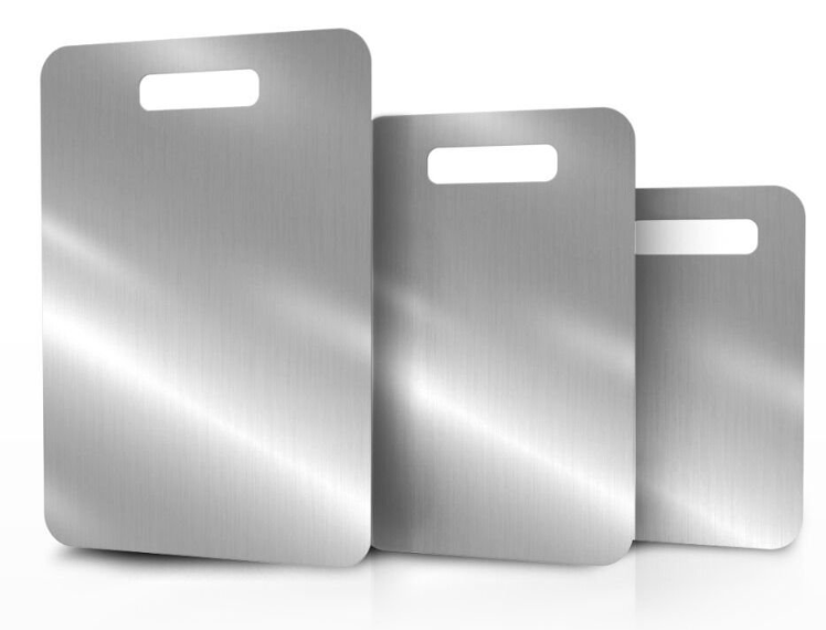 Paslanmaz Çelik Kesme Tahtası 3'lü Set - 316 Kalite