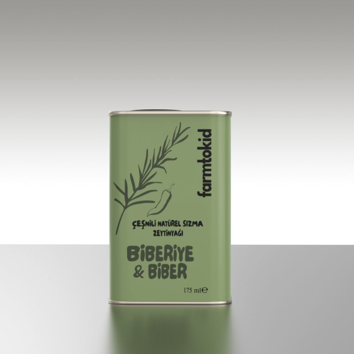 Biberiye Çeşnili Natürel Sızma Zeytinyağı 175 ml