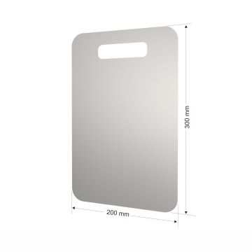 Paslanmaz Çelik Kesme Tahtası  20cmx30cm - 304 Kalite