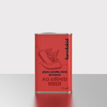 Acı Kırmızı Biber Çeşnili Natürel Sızma Zeytinyağı 175 ml