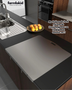 Paslanmaz Çelik Tezgahlık – Çift Yüzey 60x60cm - 316 Kalite