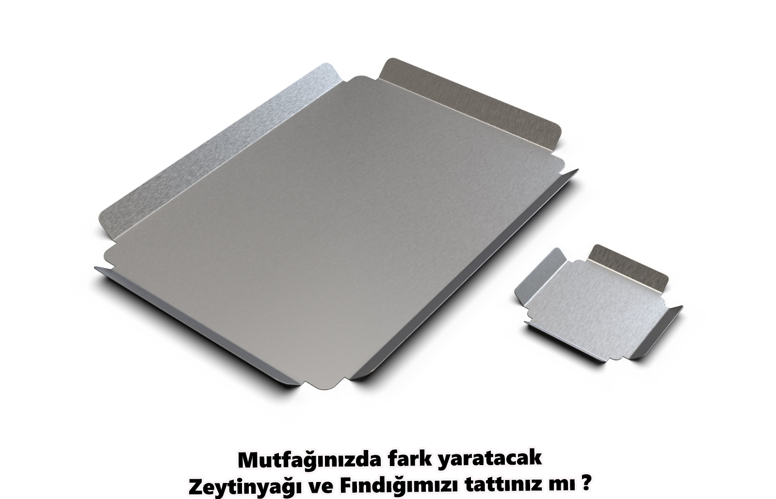 Paslanmaz Çelik Sunum Tepsisi 24x34 cm - 304 Kalite