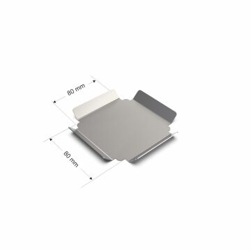Paslanmaz Çelik Sunum Tepsisi 8x8 cm - 304 Kalite