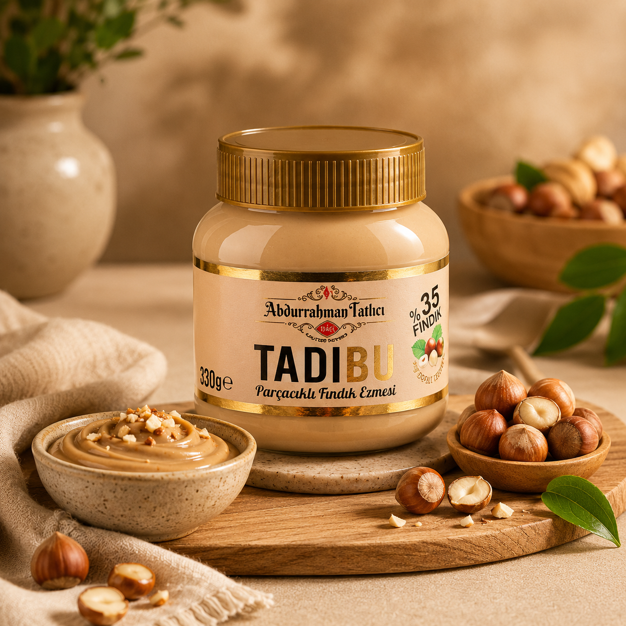 Tadıbu Parçacıklı Fındık Ezmesi 330 Gr