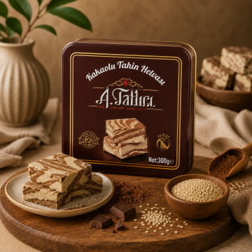 Abdurrahman Tatlıcı Kakaolu Helva - 300 Gr Teneke