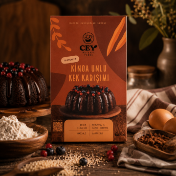 Organik Kek Karışımı Glutensiz - 265 Gr