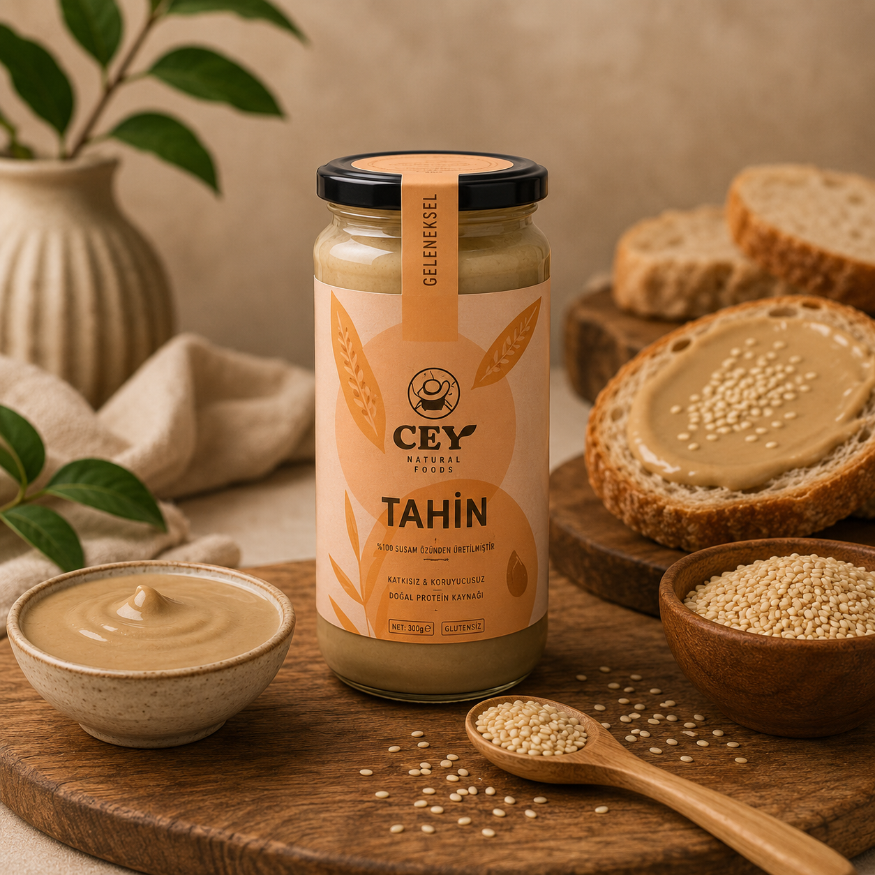 Organik Tahin Glutensiz – 450 Gr