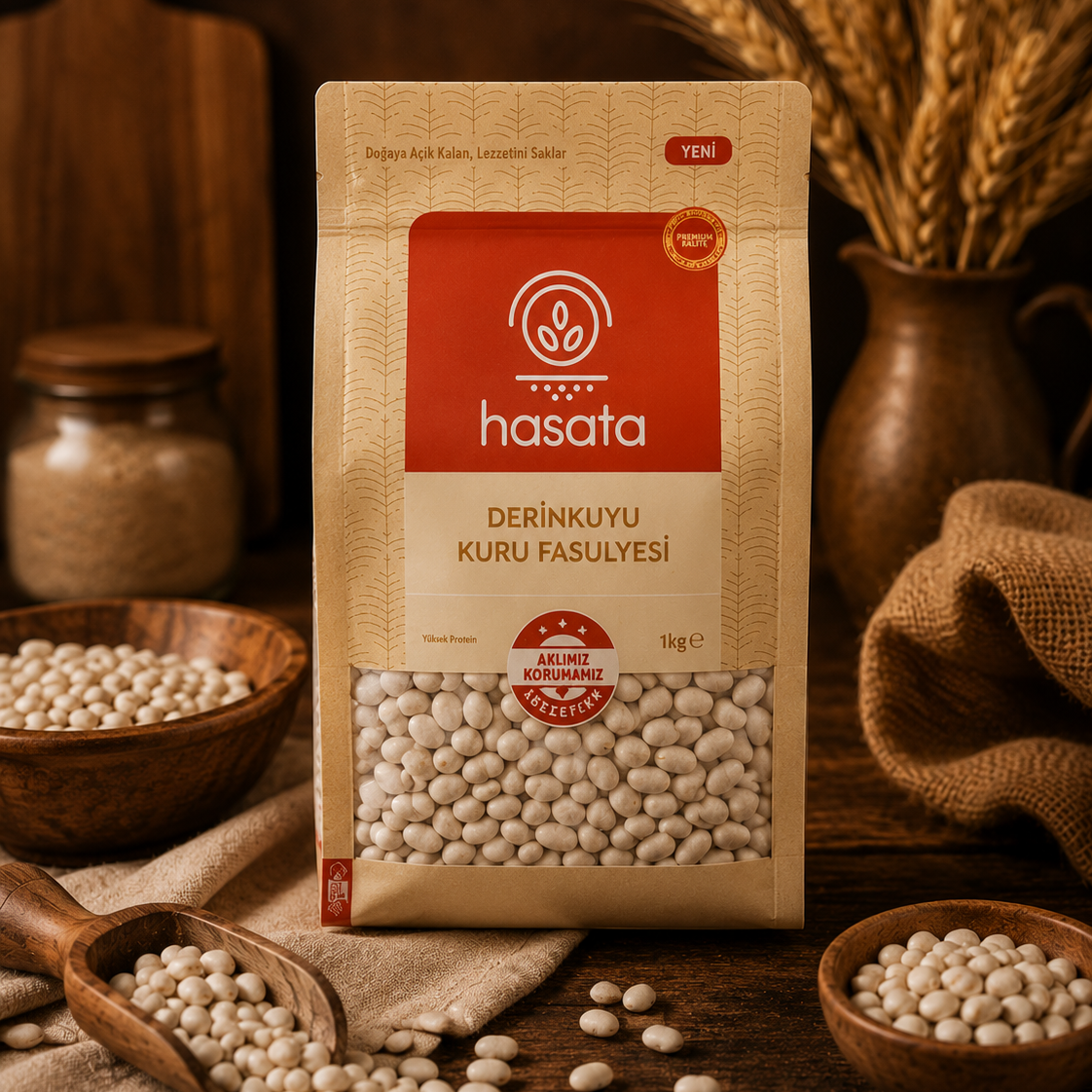 Derinkuyu Kuru Fasulyesi 1 Kg