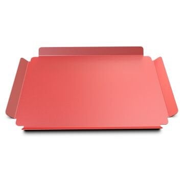 Renkli Metal Sunum Tepsisi 24x34 cm