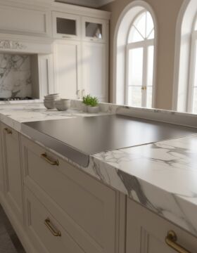 Paslanmaz Çelik Tezgahlık – Çift Büküm 50x80 cm - 316 Kalite