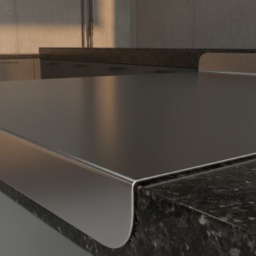 Paslanmaz Çelik Tezgahlık – Çift Büküm 50x80 cm - 316 Kalite