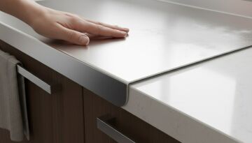 Paslanmaz Çelik Tezgahlık – Çift Büküm 50x80 cm - 304 Kalite