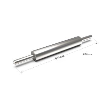 Paslanmaz Çelik Merdane 59 cm 70 mm Çap - 2,5 Kg - 304 Kalite