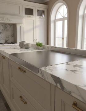 Paslanmaz Çelik Tezgahlık – Çift Büküm 55x70 cm – 316 Kalite