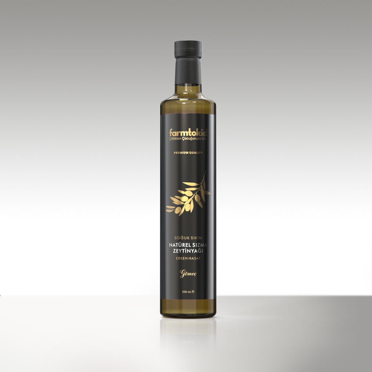 Erken Hasat Soğuk Sıkım Natürel Sızma Zeytinyağı Gömeç – 0,25 Lt