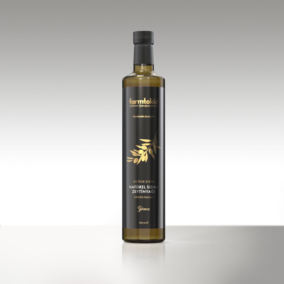 Erken Hasat Soğuk Sıkım Natürel Sızma Zeytinyağı Gömeç – 0,25 Lt