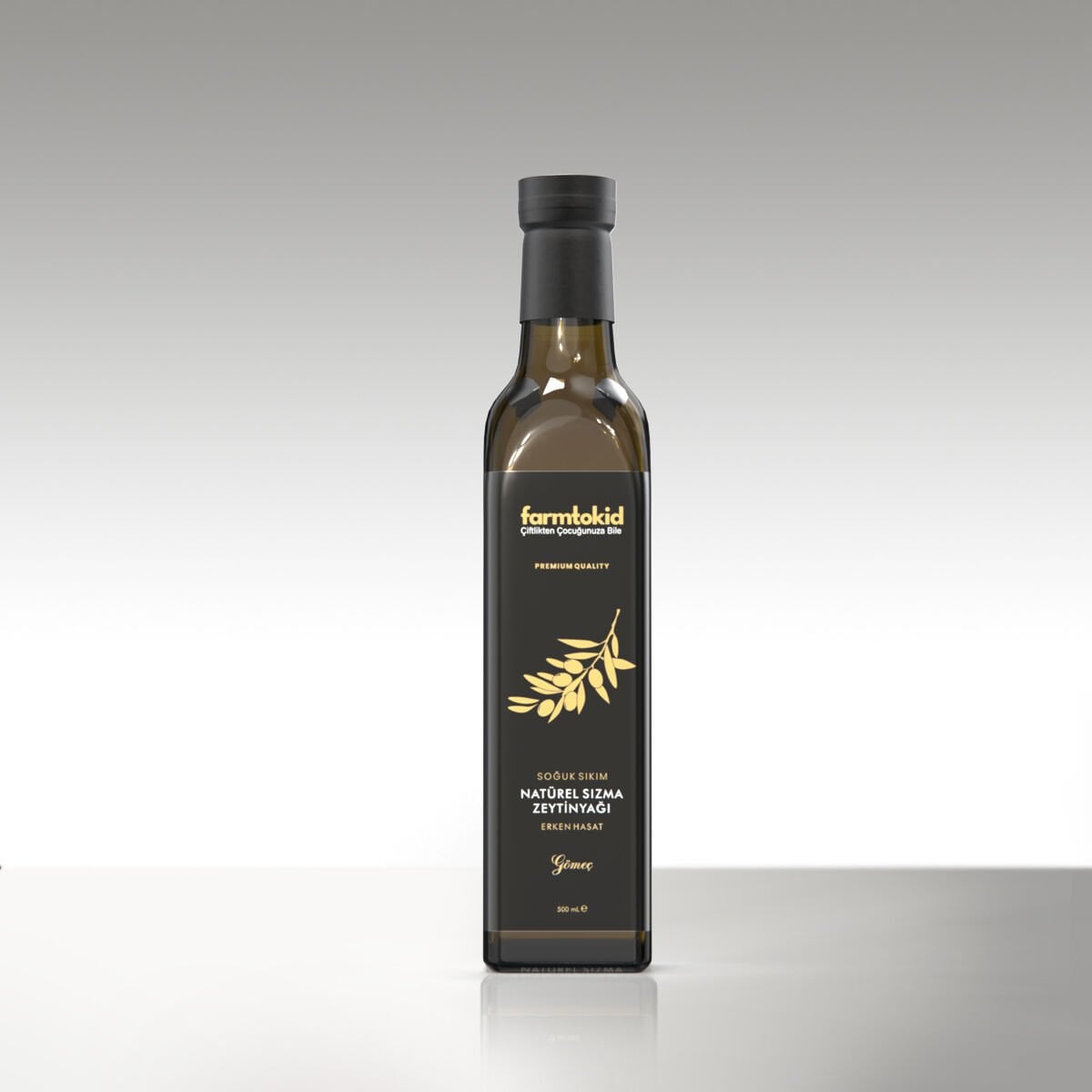 Erken Hasat Soğuk Sıkım Natürel Sızma Zeytinyağı Gömeç – 0,5 Lt