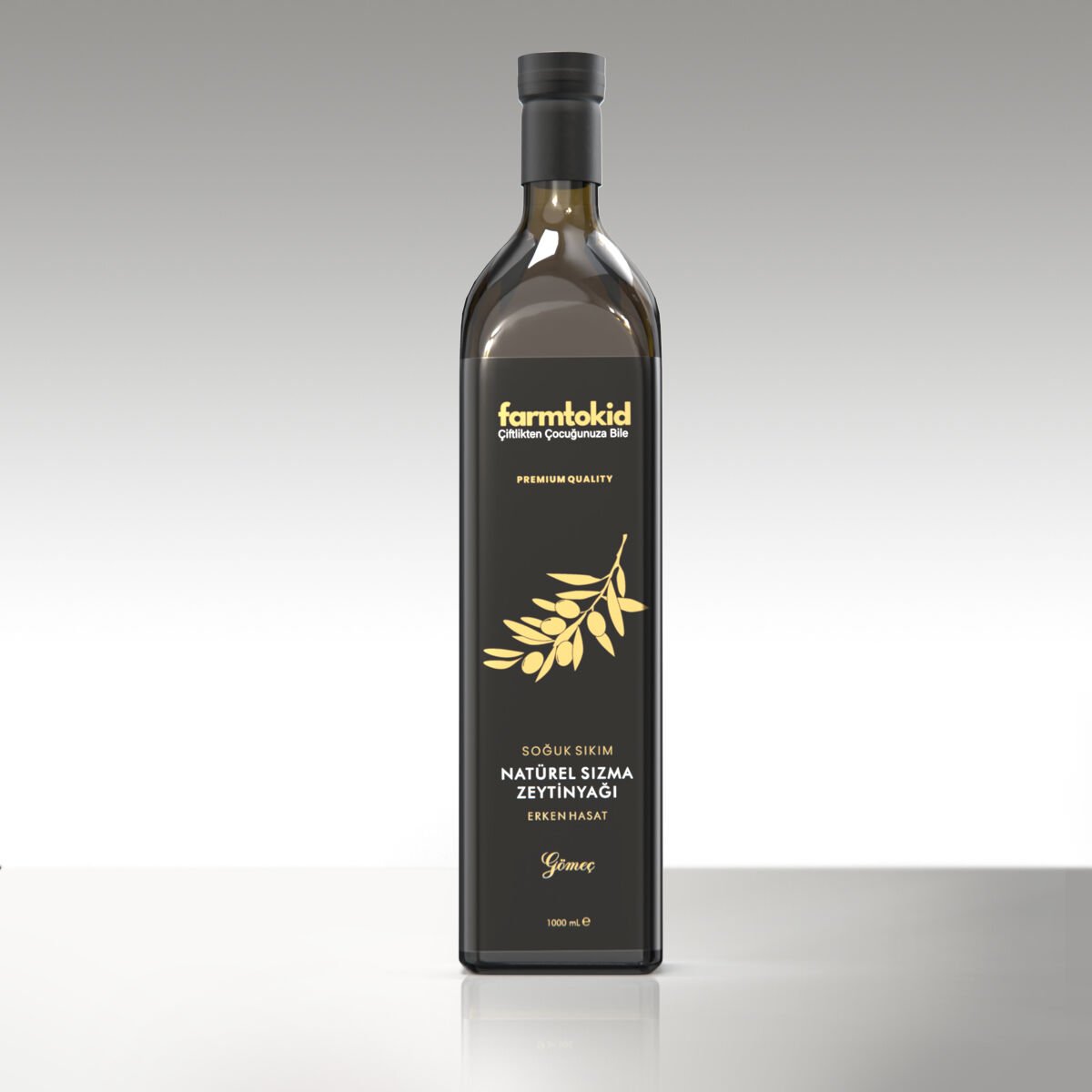 Erken Hasat Soğuk Sıkım Natürel Sızma Zeytinyağı – 1 Lt