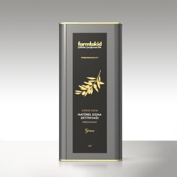 Erken Hasat Soğuk Sıkım Natürel Sızma Zeytinyağı Gömeç – 5 Lt
