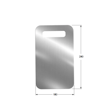 Paslanmaz Çelik Kesme Tahtası 18cmx28cm – 304 Kalite