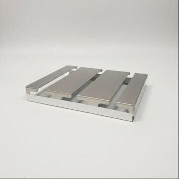 Paslanmaz Çelik Dolap İçi Kadeh Askılığı - 304 Kalite 3'lü