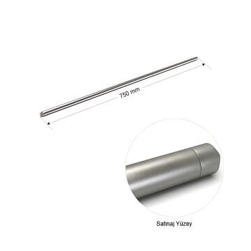 Paslanmaz Çelik Oklava 75 cm - 304 Kalite