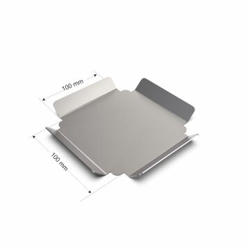 Paslanmaz Çelik Sunum Tepsisi 10x10 cm - 304 Kalite