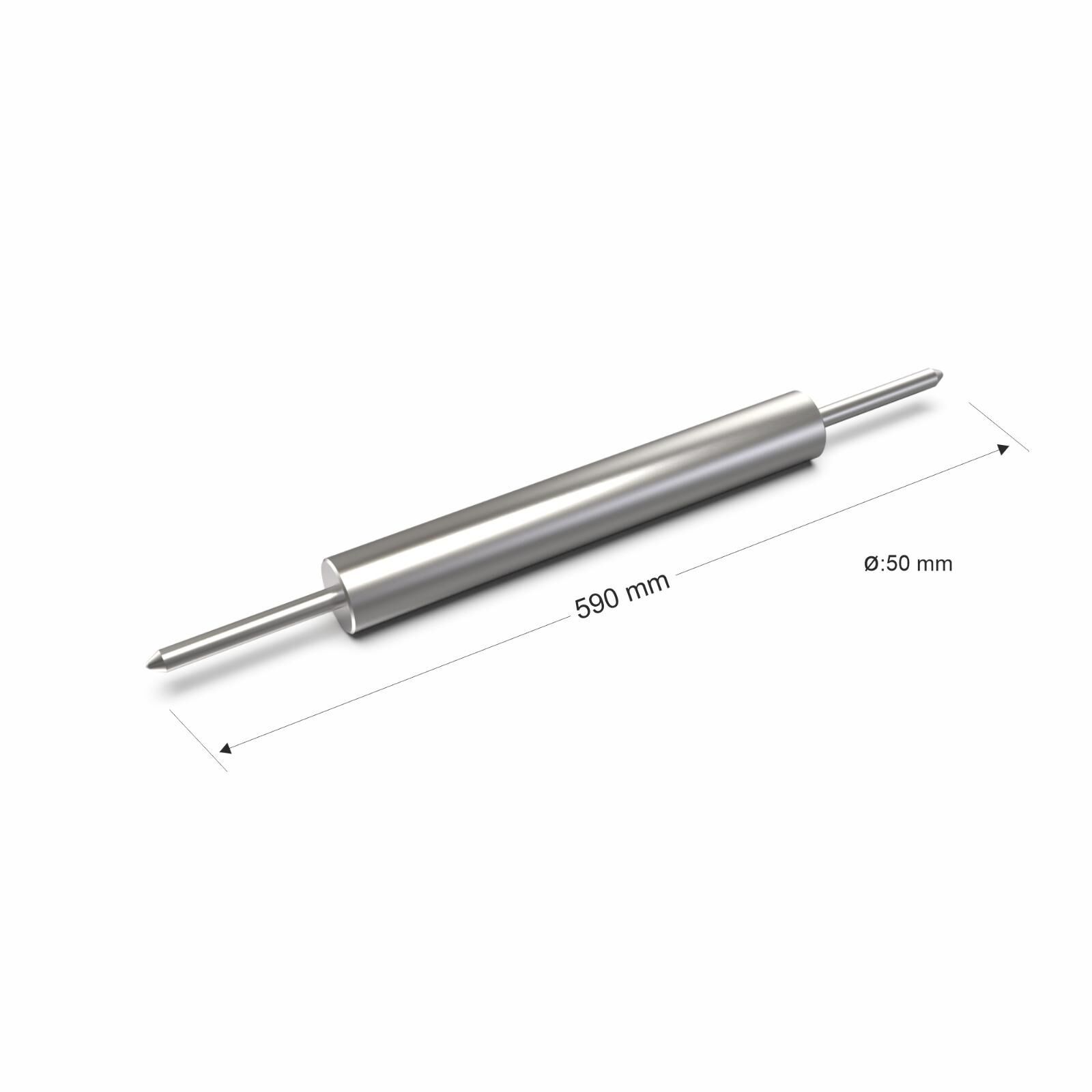 Paslanmaz Çelik Merdane 59 cm 50 mm Çap - 2,2 Kg - 304 Kalite