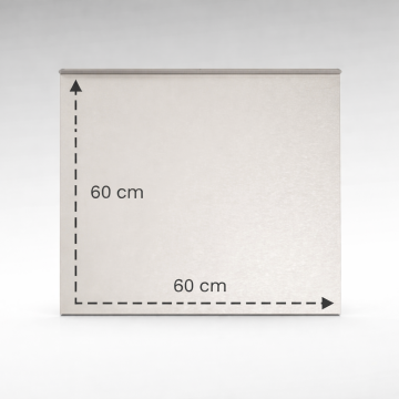 Paslanmaz Çelik Tezgahlık – Çift Büküm 60x60 cm - 304 Kalite Outlet Ürün