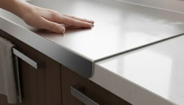 Paslanmaz Çelik Tezgahlık – Çift Büküm 50x80 cm - 304 Kalite Outlet Ürün