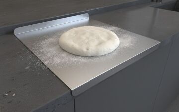 Paslanmaz Çelik Tezgahlık – Çift Büküm 50x80 cm - 304 Kalite Outlet Ürün