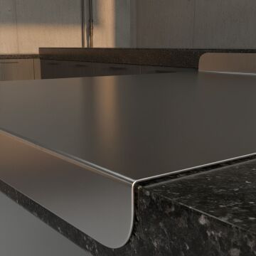 Paslanmaz Çelik Tezgahlık – Çift Büküm 50x80 cm - 316 Kalite Outlet Ürün