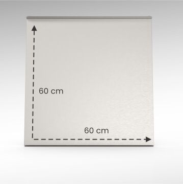 Paslanmaz Çelik Tezgahlık – Çift Büküm 60x60 cm - 316 Kalite Outlet Ürün