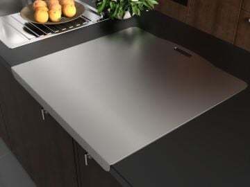 Paslanmaz Çelik Tezgahlık – Tek Büküm 60x60cm - 304 Kalite Outlet Ürün