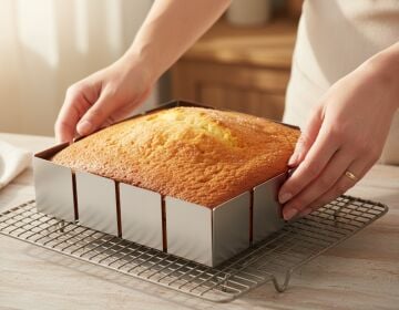 Paslanmaz Çelik Kek ve Pasta Kalıbı 20x20 cm – 4 cm Yükseklik – 304 Kalite