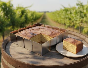 Paslanmaz Çelik Kek ve Pasta Kalıbı 20x20cm - 304 Kalite