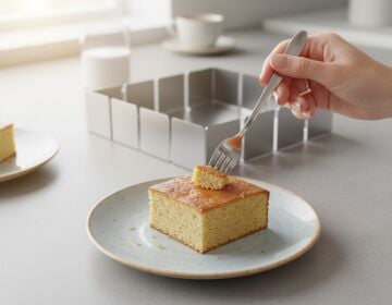 Paslanmaz Çelik Kek ve Pasta Kalıbı 20x20 cm – 4 cm Yükseklik – 304 Kalite