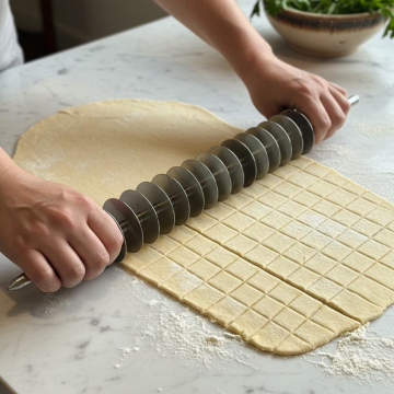 Paslanmaz Çelik Mantı Kesme Merdanesi 58 cm - 304 Kalite