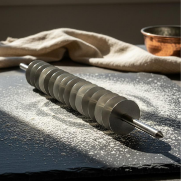 Paslanmaz Çelik Mantı Kesme Merdanesi 48 cm - 304 Kalite