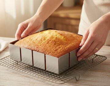 Paslanmaz Çelik Kek ve Pasta Kalıbı 20x20 cm – 5 cm Yükseklik – 304 Kalite