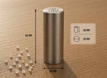 Paslanmaz Çelik Tuzluk 50 mm – 304 Kalite