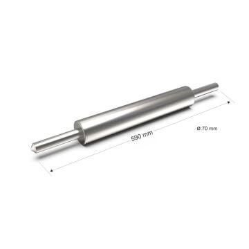 Paslanmaz Çelik Merdane 59 cm 70 mm Çap - 2,5 Kg - 304 Kalite Outlet