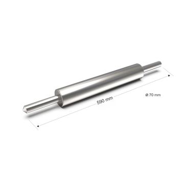 Paslanmaz Çelik Merdane 59 cm 70 mm Çap - 2,5 Kg - 304 Kalite Outlet