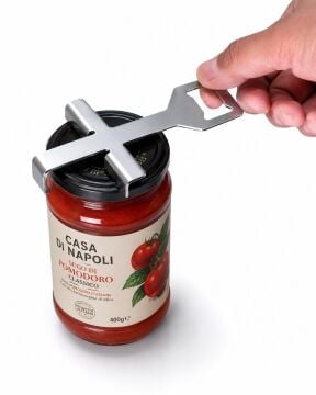Paslanmaz Çelik Anahtarlık & Açacak ve Kavanoz Kapağı Açacağı İkili Set
